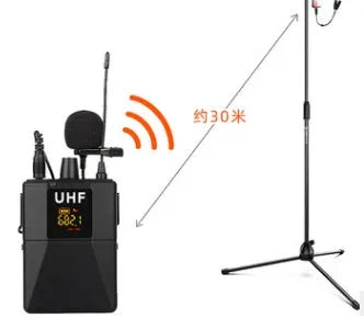 Little Bee X3 black wireless lavalier microphone with a clothing clip.