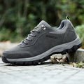 Men's outdoor hiking shoes in army green showing low-cut design with viscose rubber sole