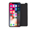 Full screen anti-peeping tempered glass screen protector for iPhone on a table