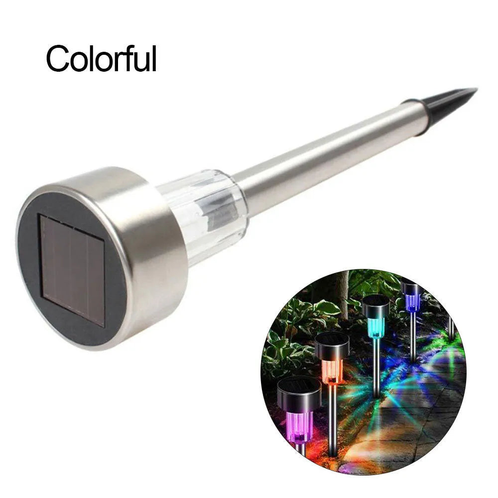 Stainless steel waterproof garden light with LED illumination for outdoor landscape use