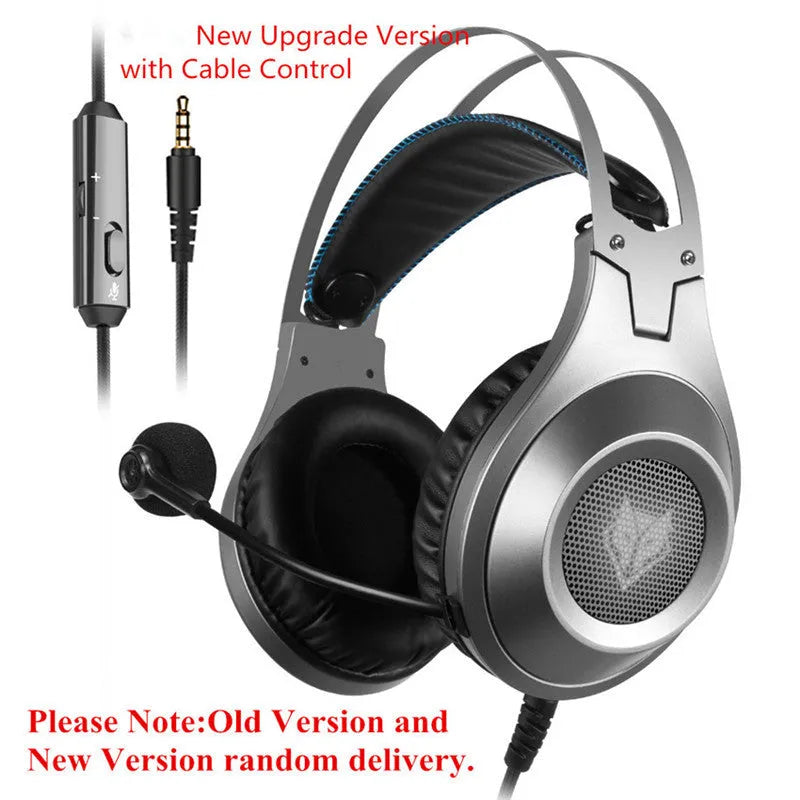 Black USB wired computer headset with microphone for desktop and notebook PC use