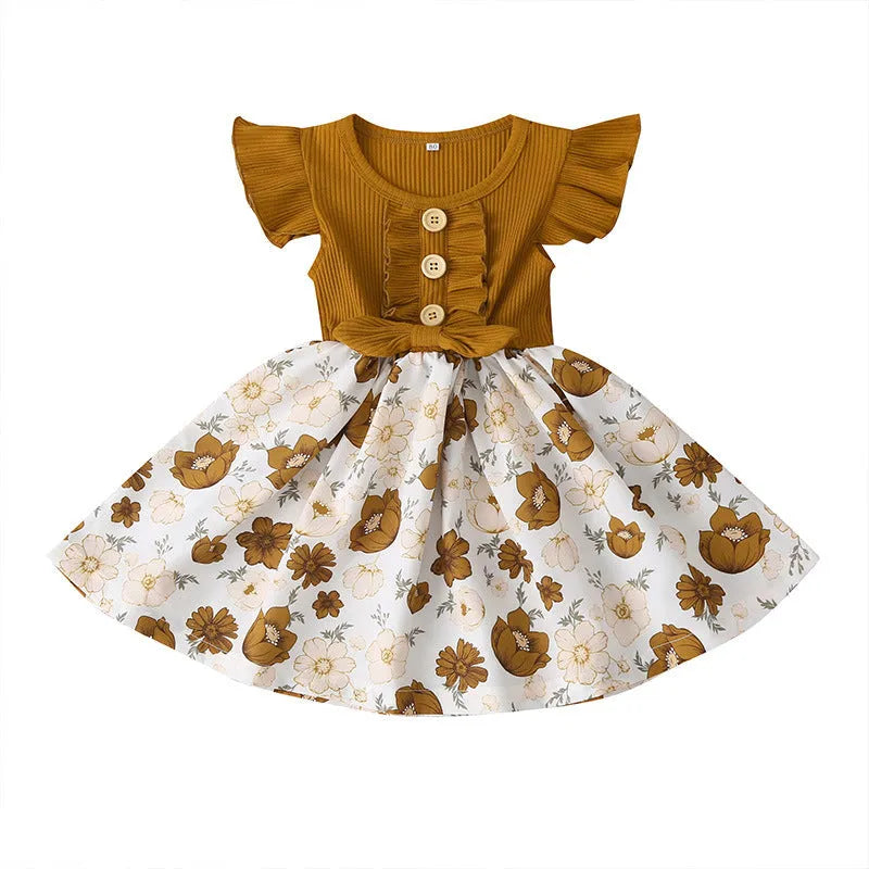 Toddler girls sleeveless summer dress available in multiple colours and sizes 80-120cm