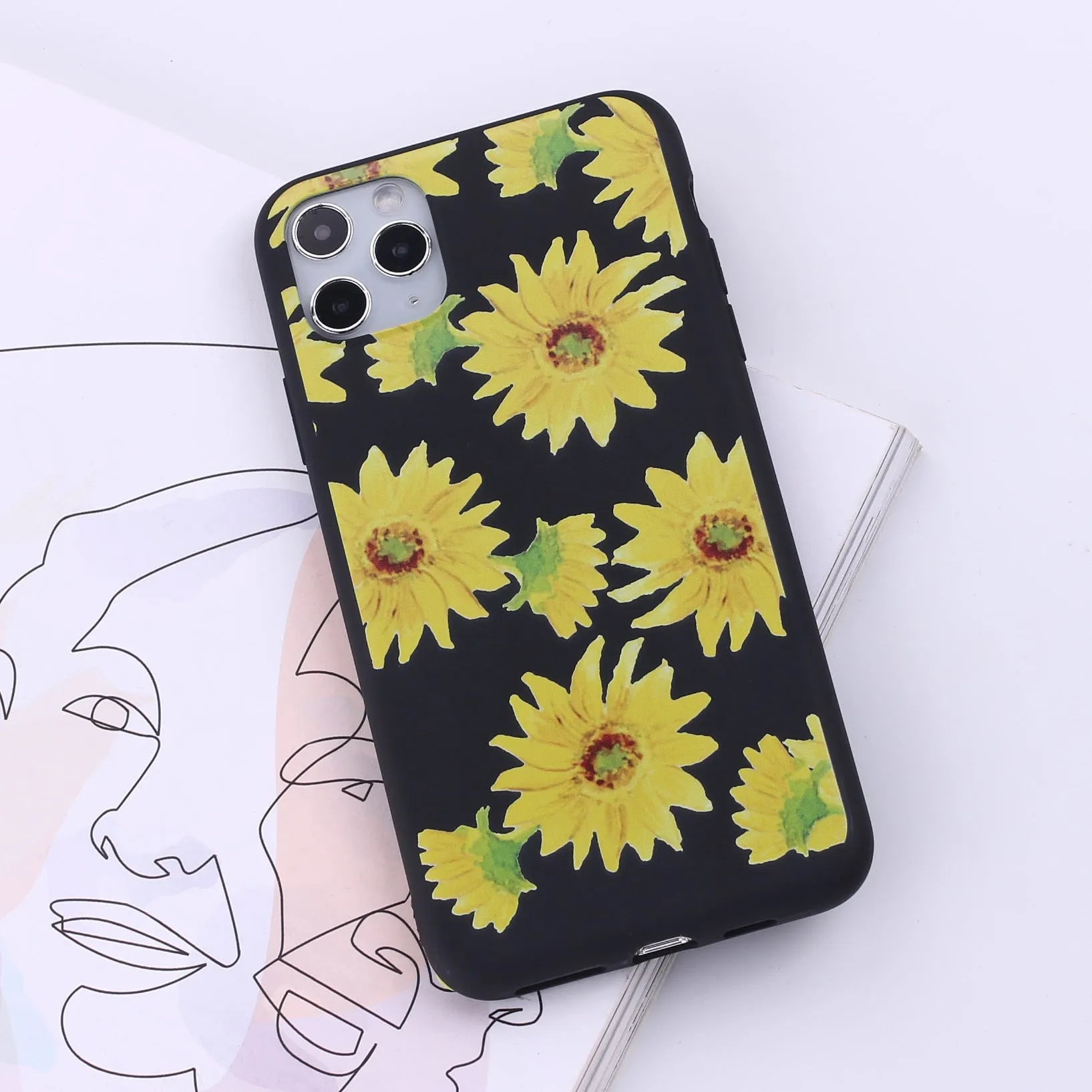 TPU mobile phone back cover case for iPhone in painted European and American style design