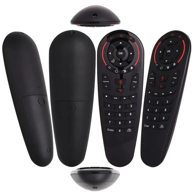 G30 Air Mouse wireless keyboard remote control with Nano USB receiver on a table