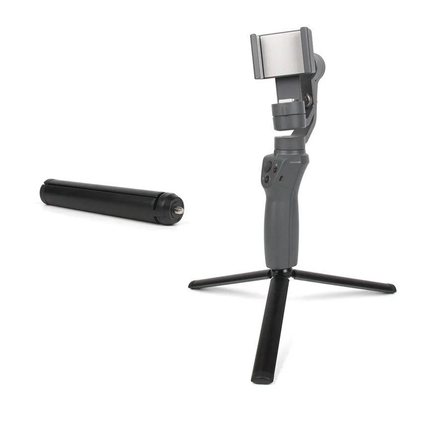 Black aluminium alloy mobile phone PTZ handheld stabiliser tripod for Apple iPhone compatibility
