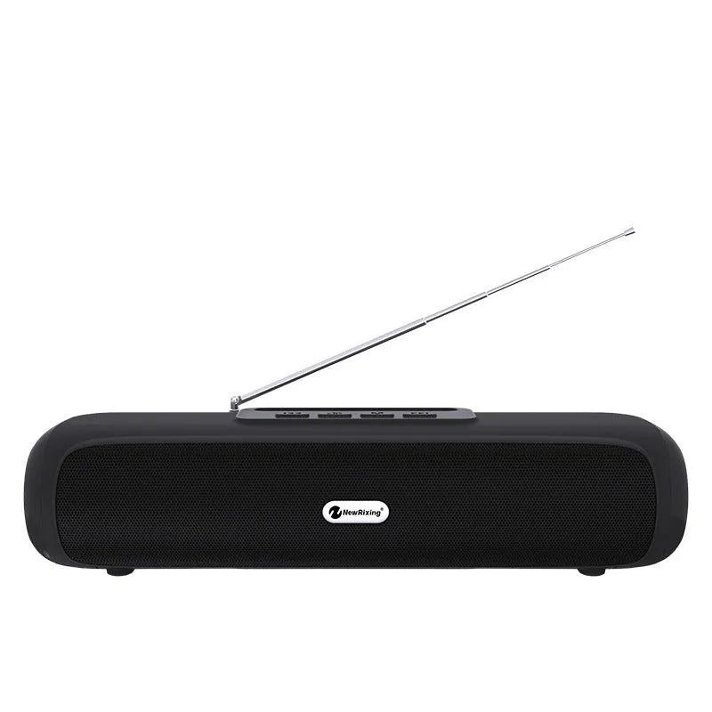 Desktop wireless long strip subwoofer in black, blue, red or silver grey colours