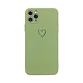 Silicone phone case for Apple iPhones in multiple solid colours including black, white, and pastel options