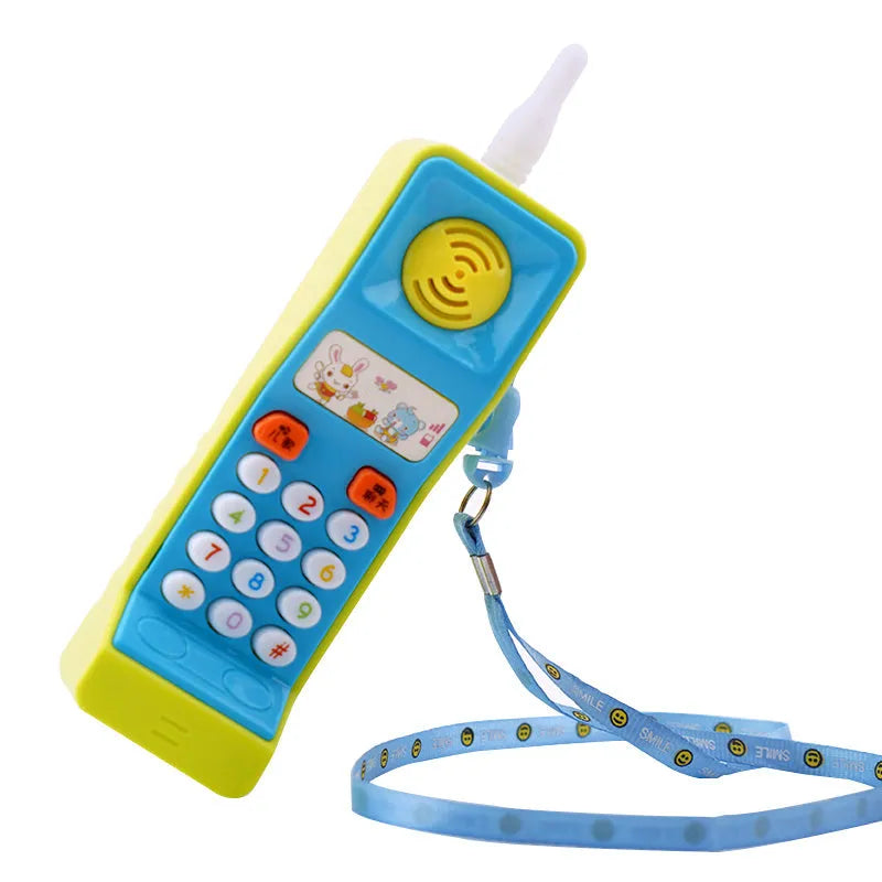 Children's sound and light educational toy with cartoon animal design showing colourful buttons and lights