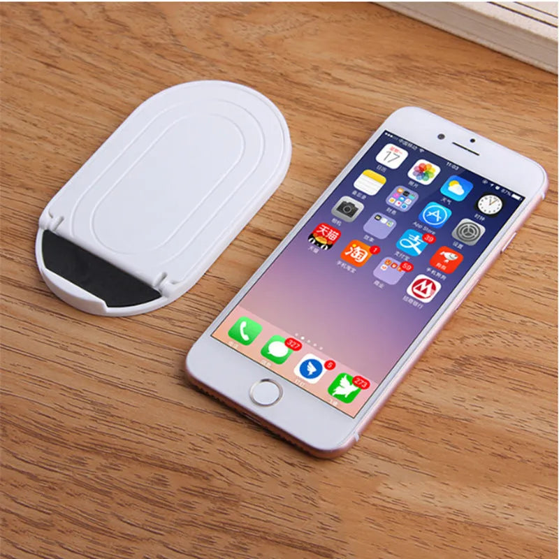 Plastic mobile phone stand with bracket support in multiple colour options