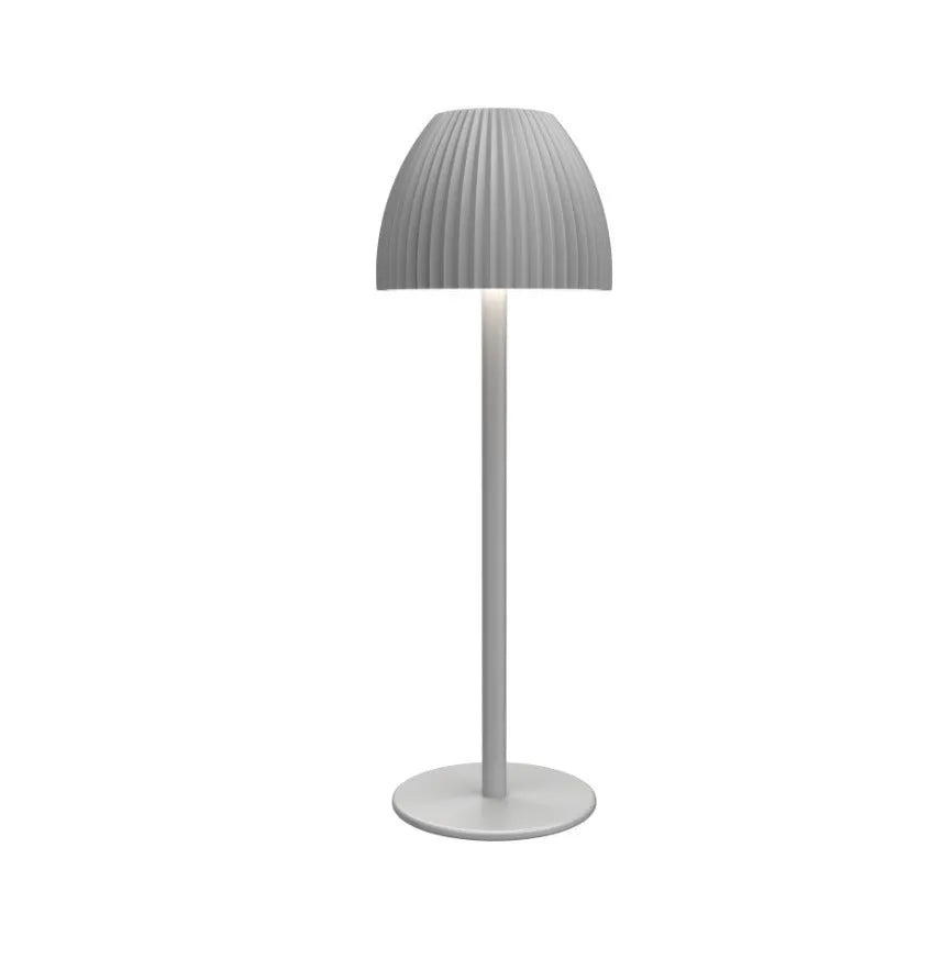 Ins pattern dimming small night lamp with thin round bottom in black or white options