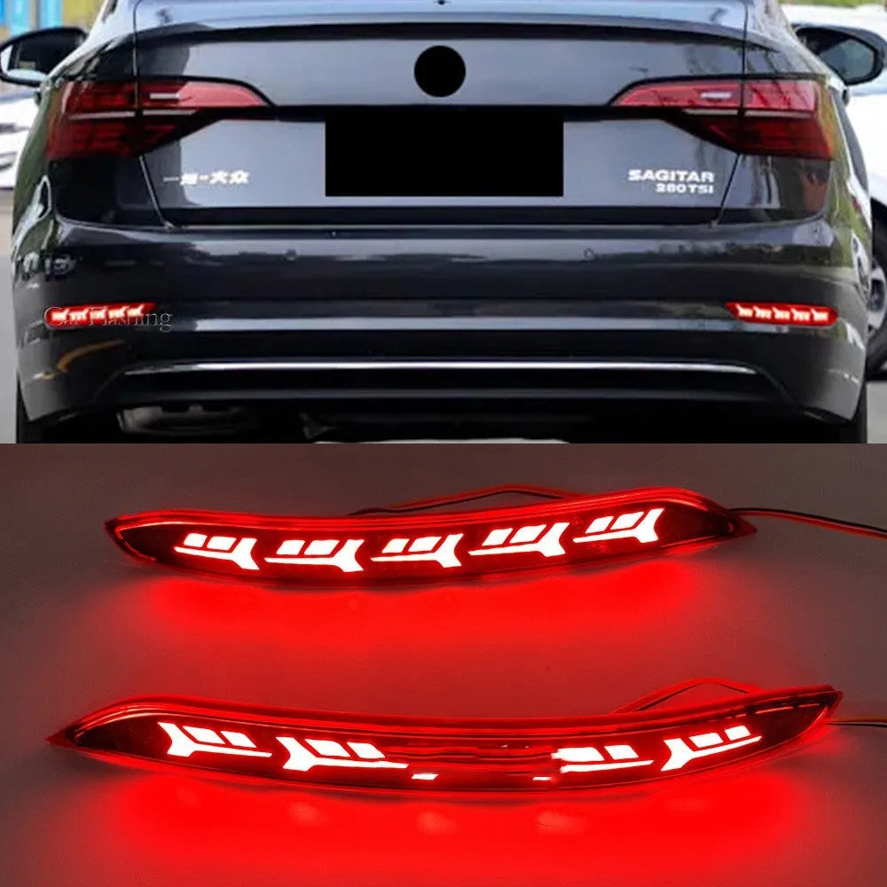 Volkswagen Sagitar bumper LED light modification with flowing water lighting effects for 2019-2021 models