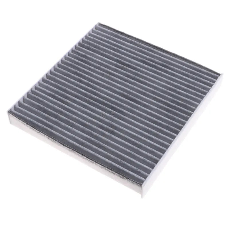 Grey Geely car air conditioning filter element measuring 215mm by 210mm by 30mm.