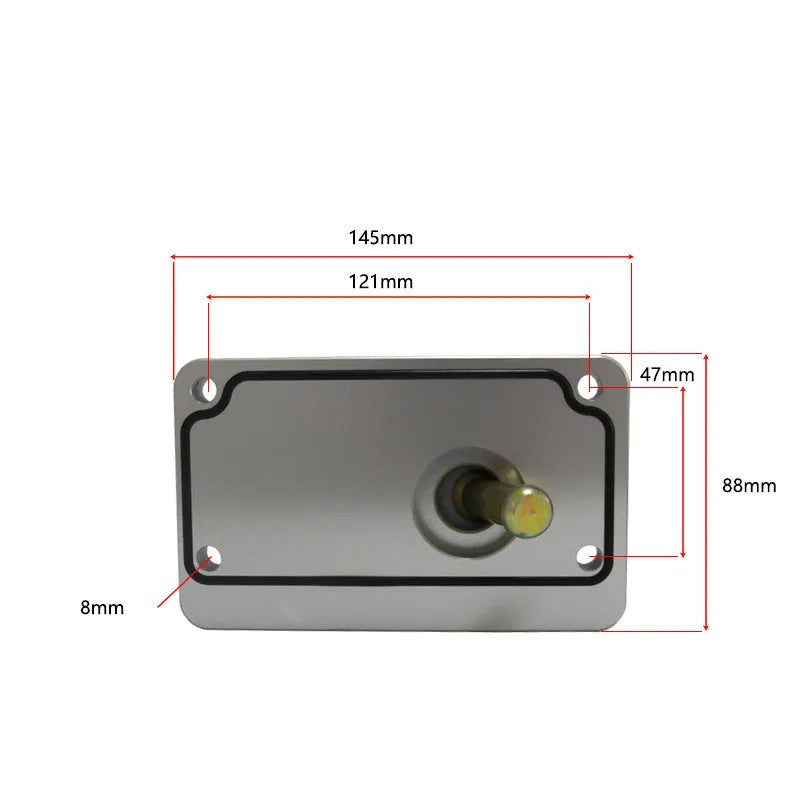 Silver aluminium alloy shift short lever for Horton car models