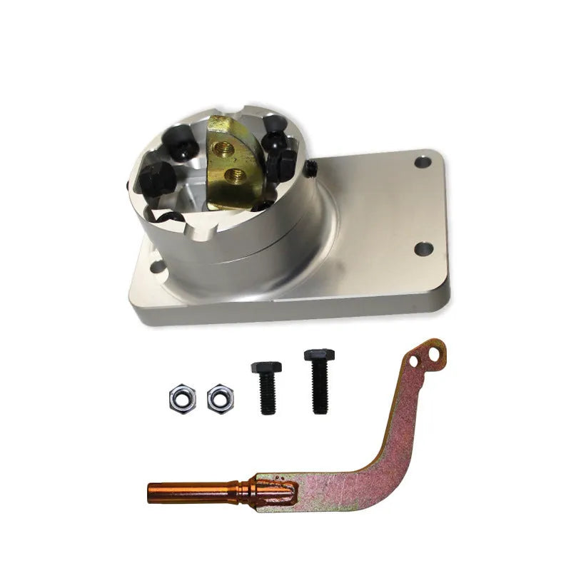 Silver aluminium alloy shift short lever for Horton car models