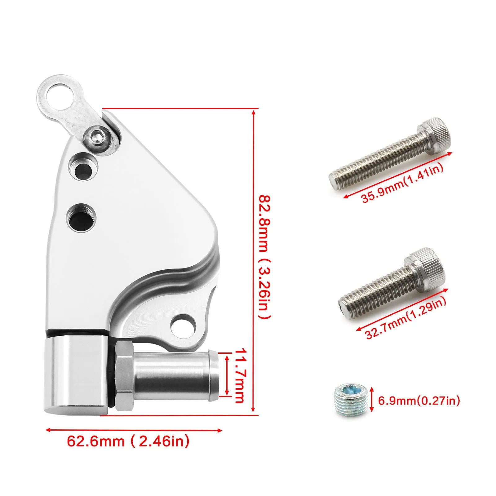 Aluminium K Series intake manifold coolant adapter for Honda K20 and K24 engines