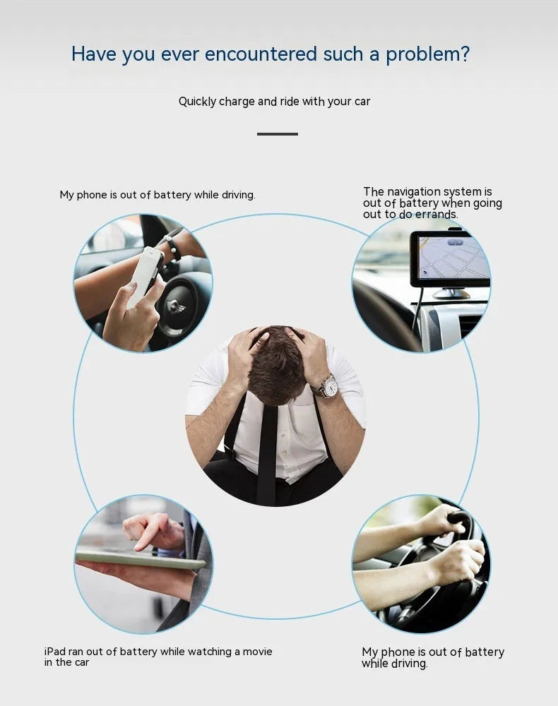 White QC2.0 single port USB car charger showing compact dimensions for vehicle installation