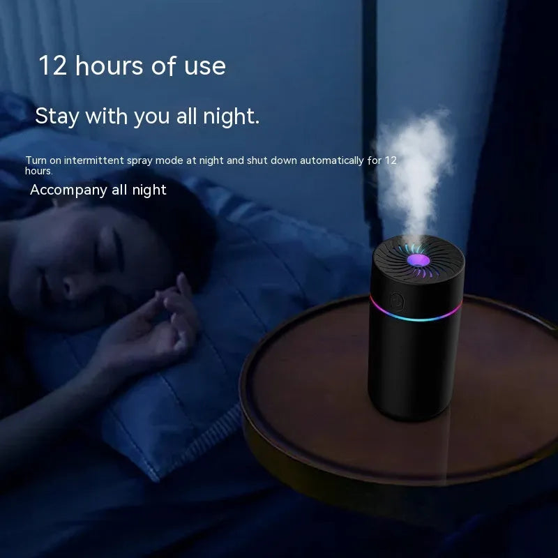 Car USB mini humidifier unit with aromatherapy function for vehicle air quality improvement