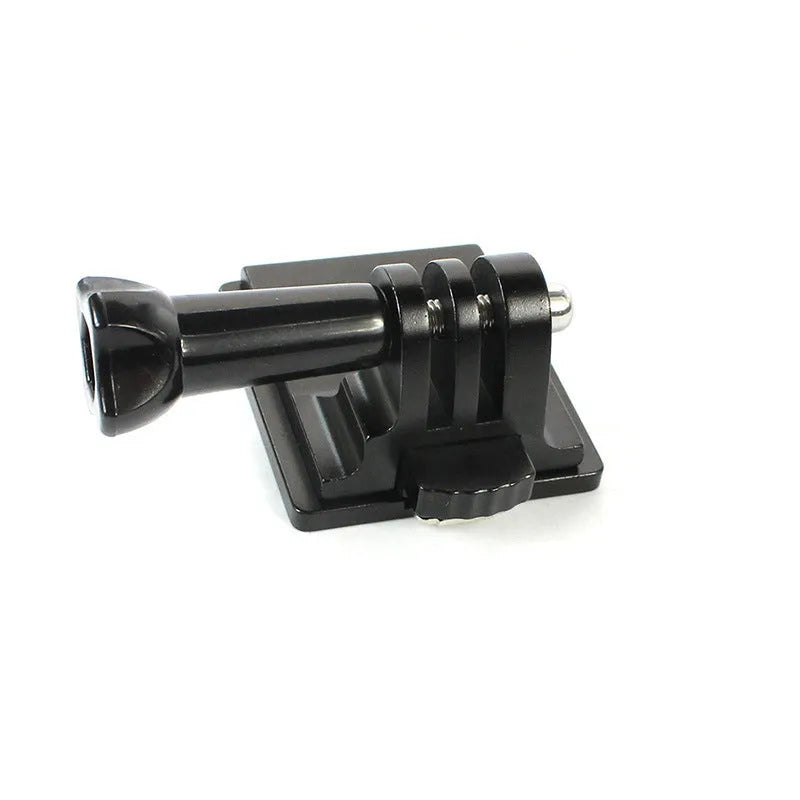 Black aluminium alloy and plastic helmet holder extension rod for GoPro 3 and 4 cameras with quick-release bracket