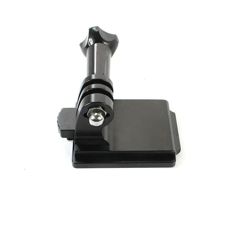 Black aluminium alloy and plastic helmet holder extension rod for GoPro 3 and 4 cameras with quick-release bracket