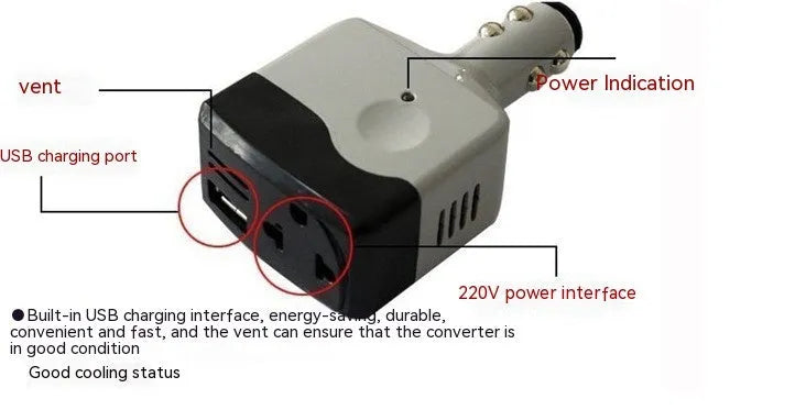 Model 011C car cigarette lighter to USB power adapter for mobile phone charging.