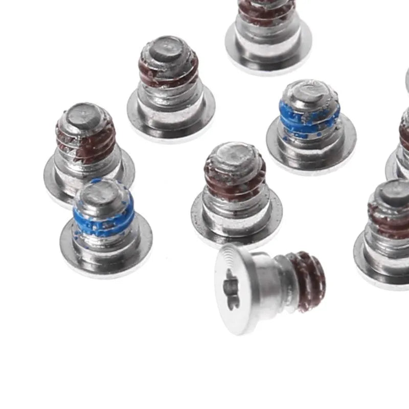 Ten metal replacement screws for MacBook Pro Retina A1502 A1398 A1425 bottom shell and speaker repair.