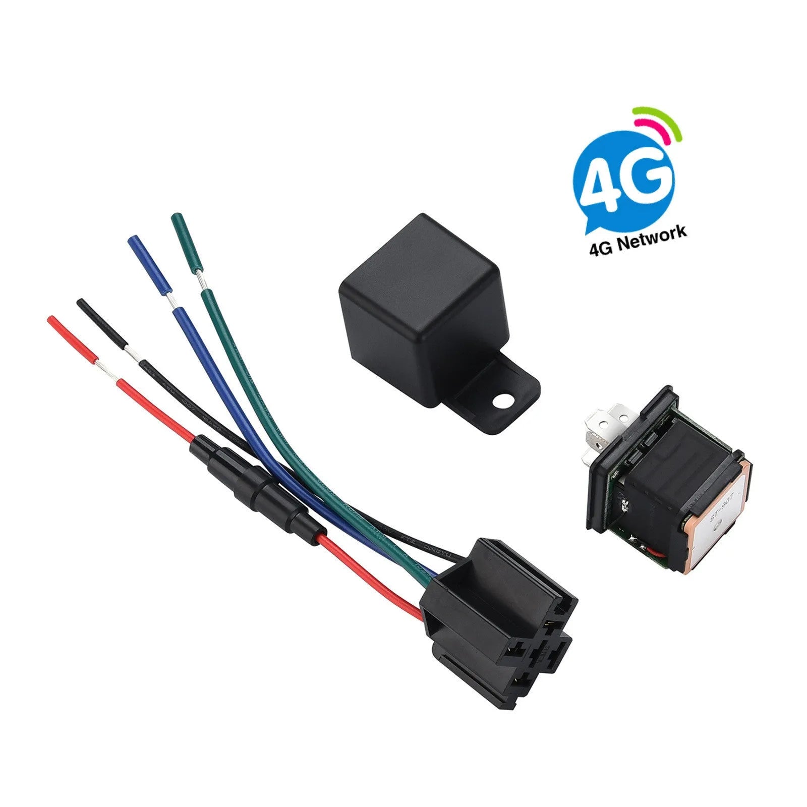 Compact GPS vehicle tracker with ABS plastic housing for electric scooter and motorcycle anti-theft protection