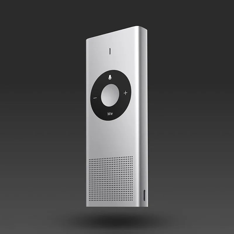 Xiaomi AI Translator portable voice translation device in Deep grey colour on a table