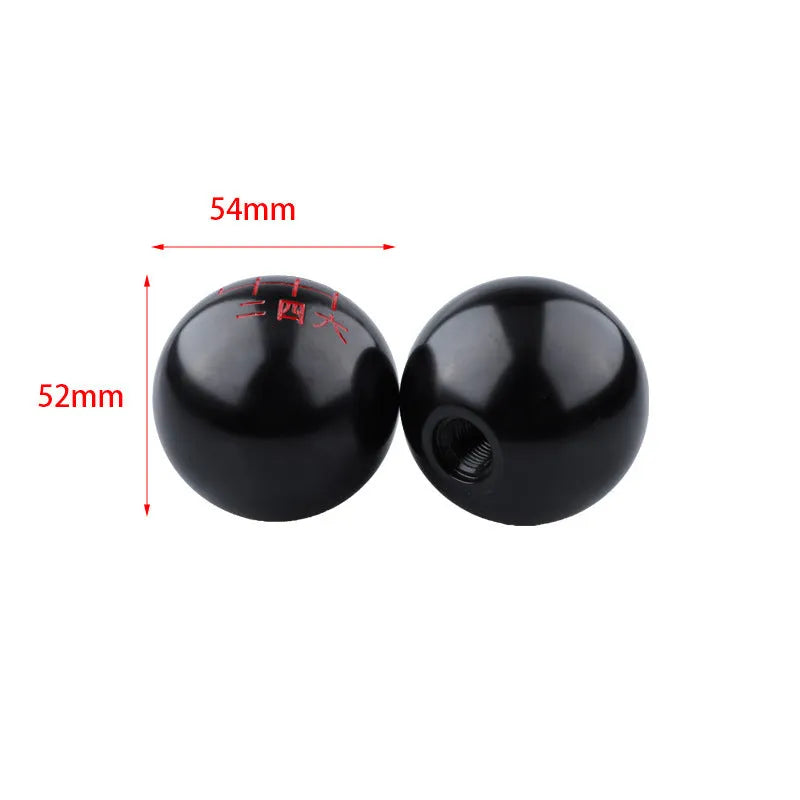 Aluminum alloy round car gear shift head in multiple style variations for manual transmission vehicles