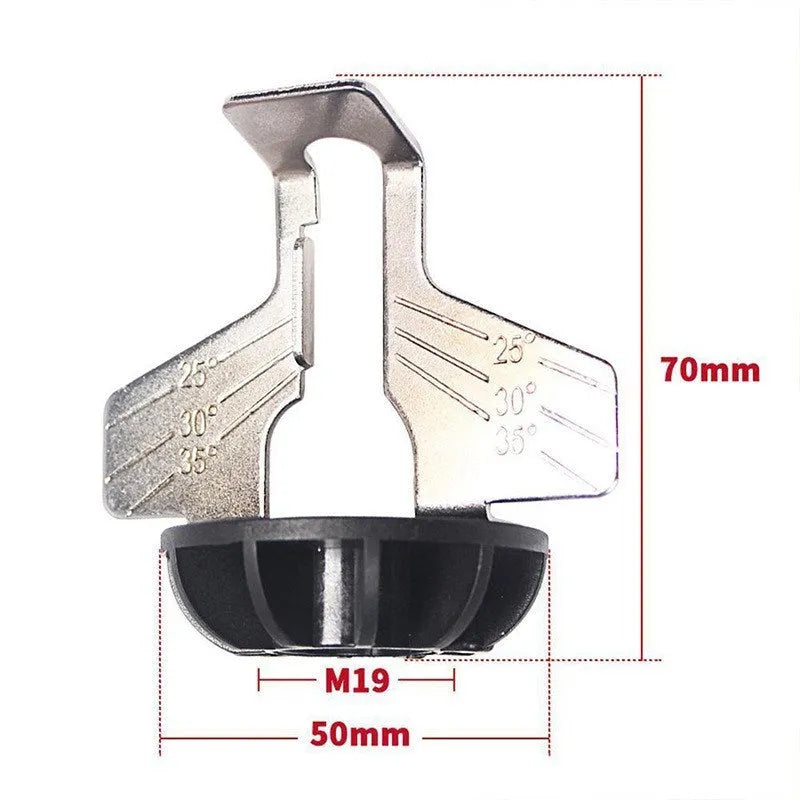 Silver electric chain grinding machine accessory for sharpening chain saw blades