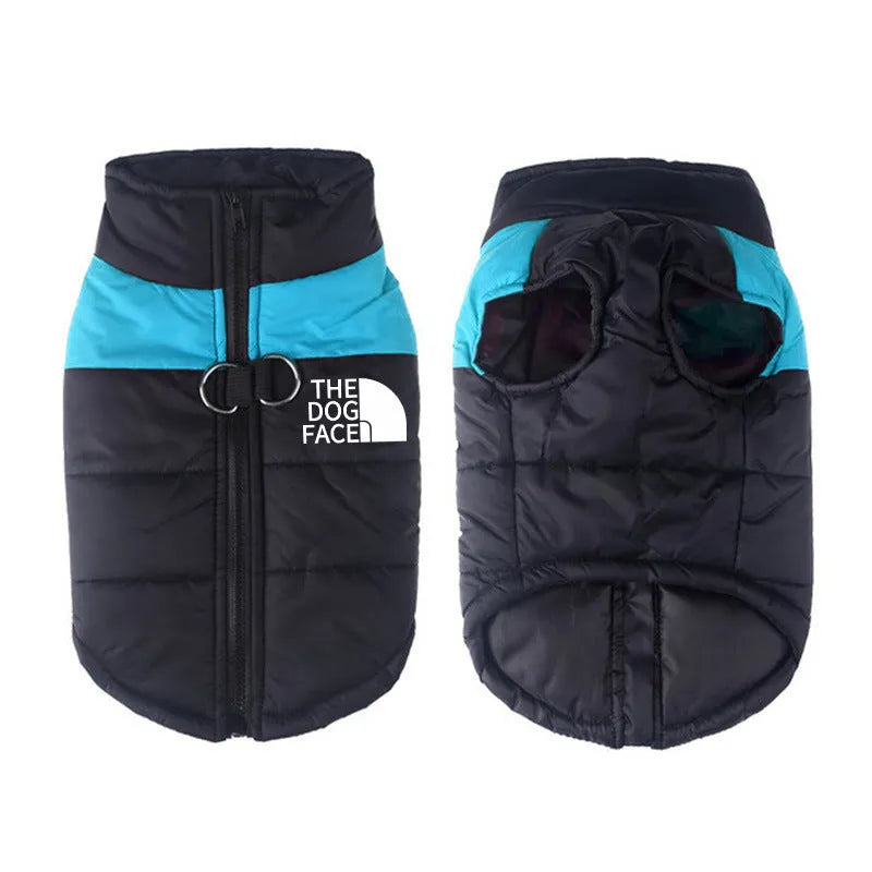Waterproof cotton thermal dog vest coat in multiple colours and sizes