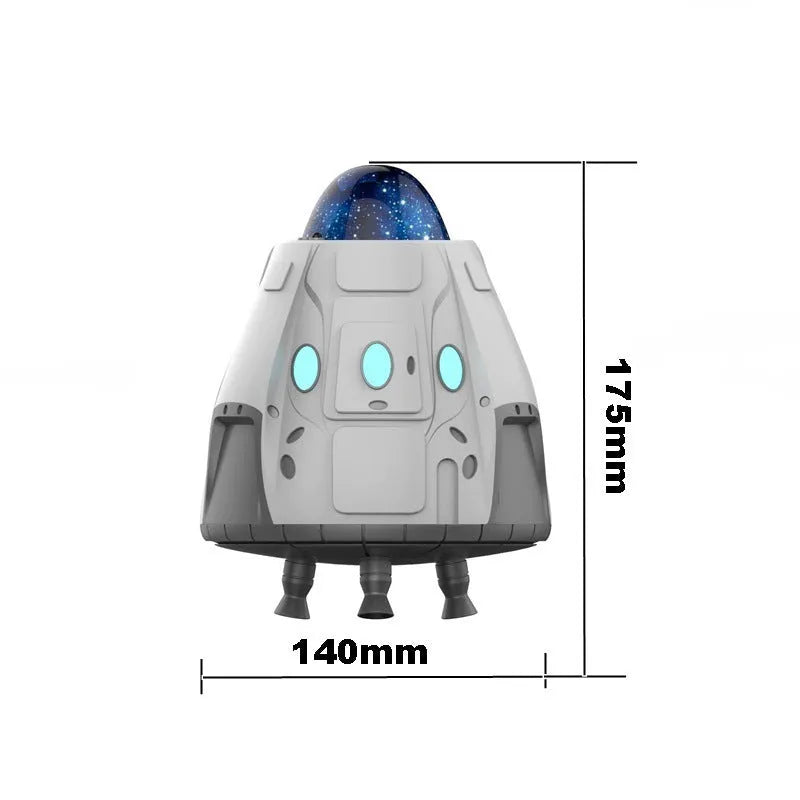 White Bluetooth remote controlled northern lights projector with laser star projection