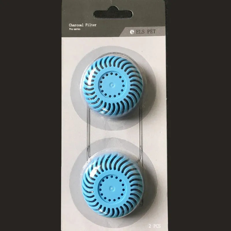 Automatic pet water fountain 300ml in blue colour for cats on floor