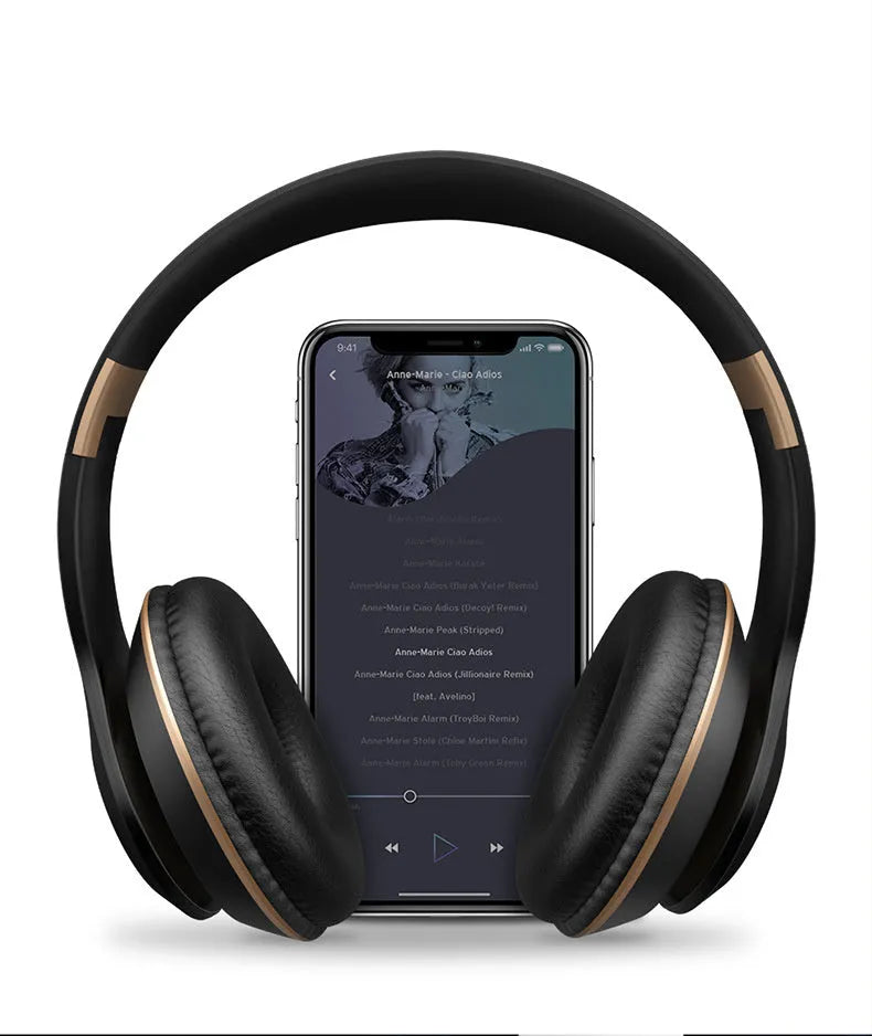 Blue and red Bluetooth wireless stereo over-ear headphones showing bilateral design