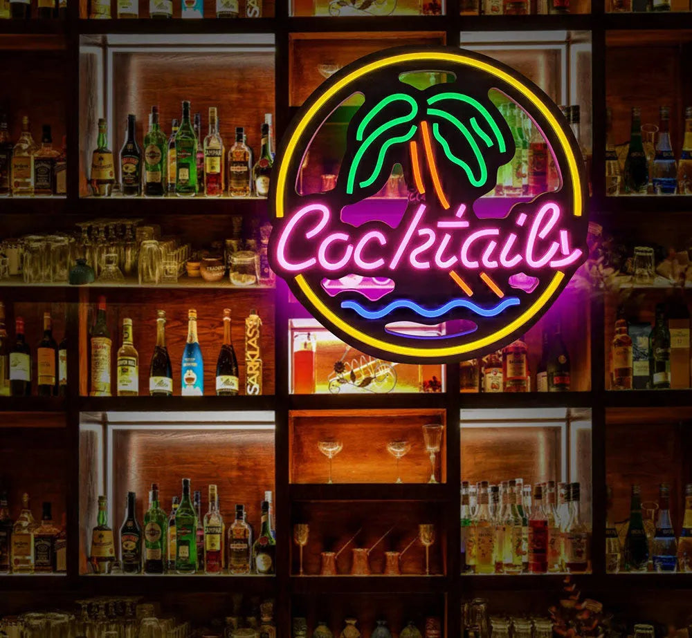 LED coffee neon billboard decorative lighting for commercial interiors