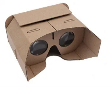 Paper virtual reality glasses for smartphones showing 3D movie and game compatibility