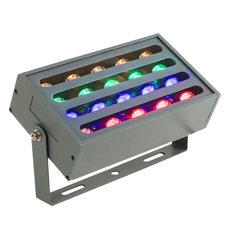 Aluminium alloy outdoor LED rainbow tree lamp with IP65 waterproof rating for colour projection.
