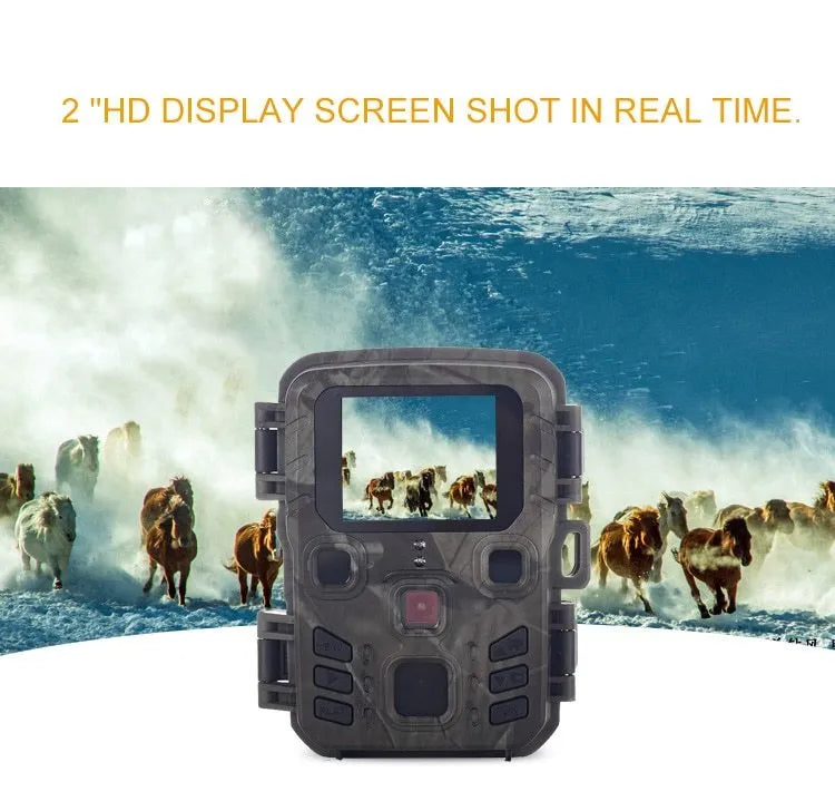 Black infrared night vision monitoring device with TF card storage slot