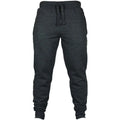 Men's cotton fleece casual pants with drawstring waist in neutral colours