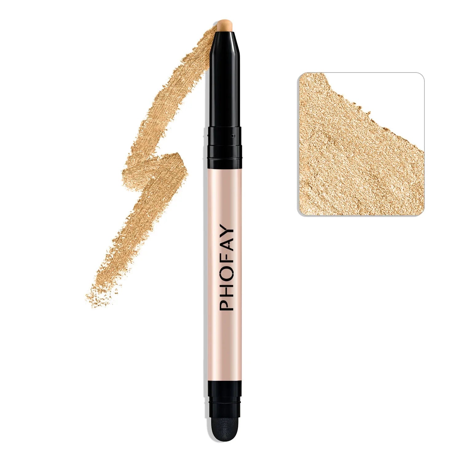 PHOFAY Eyeshadow Stick with built-in smudger, 0.6g net weight, waterproof formula