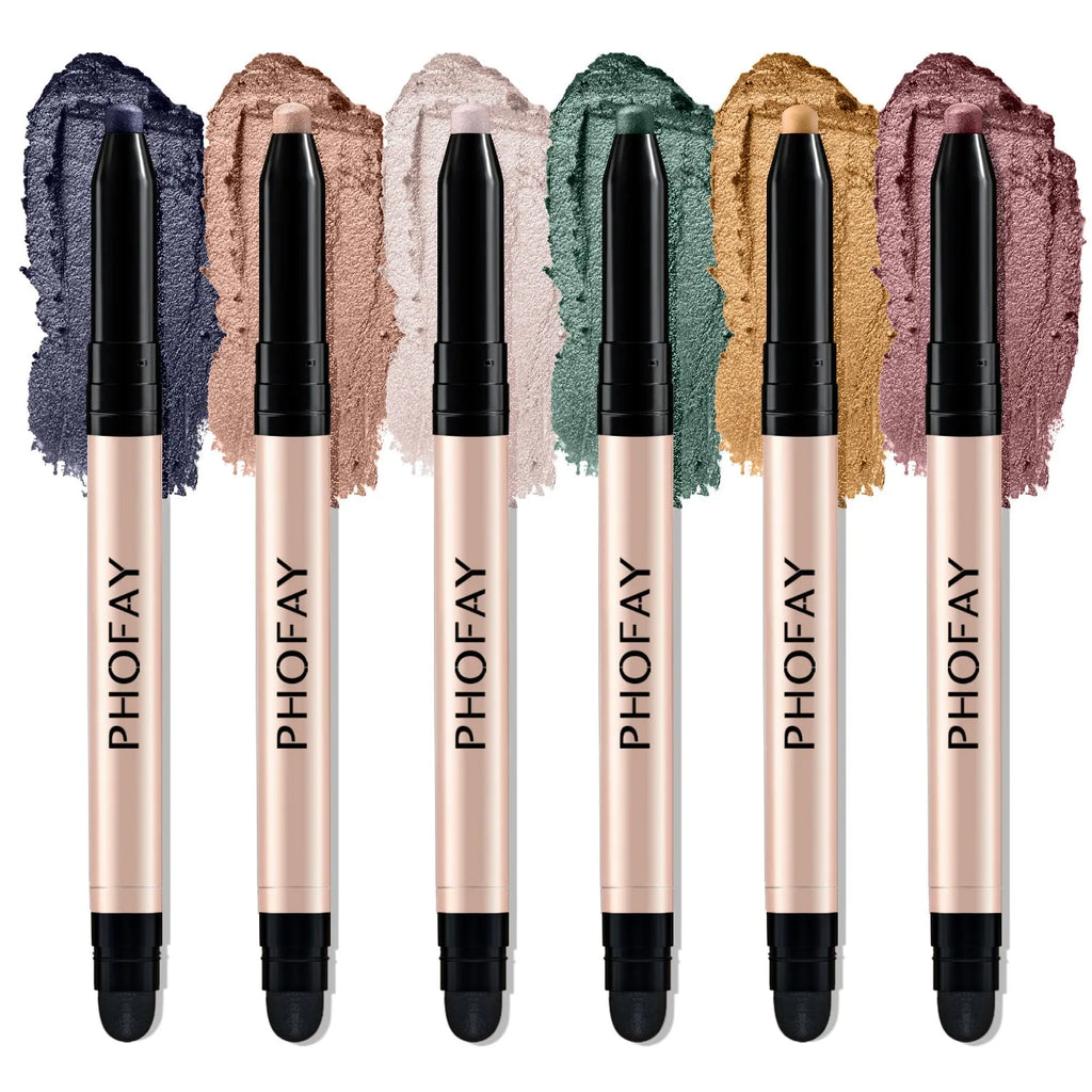 PHOFAY Eyeshadow Stick with built-in smudger, 0.6g net weight, waterproof formula
