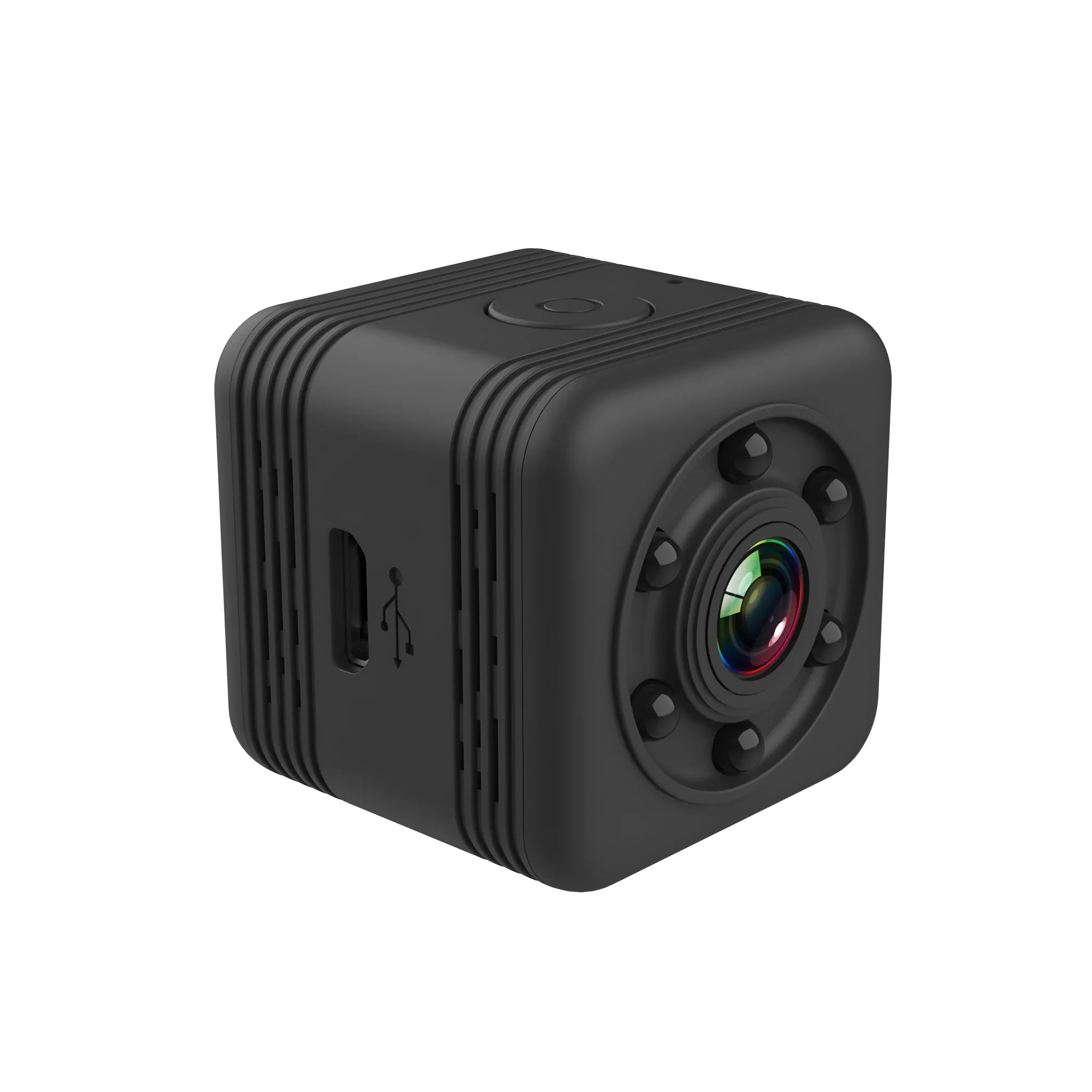 SQ29 black waterproof sports camera with microUSB port and TF card slot for outdoor recording