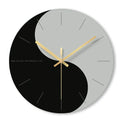 Transparent tempered glass wall clock showing minimalist numerals against clear background
