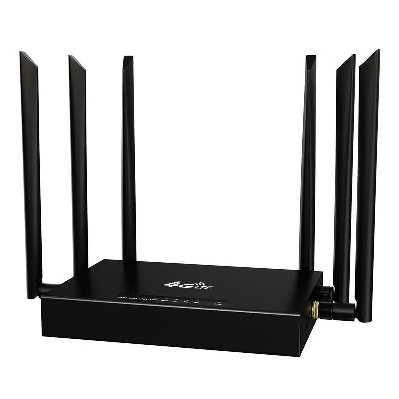 Industrial-grade iron box 4G 3G router showing compact design and connection ports.