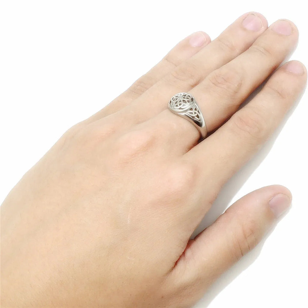 Silver alloy geometric unisex ring electroplated finish sizes 5 to 14 non-inlaid