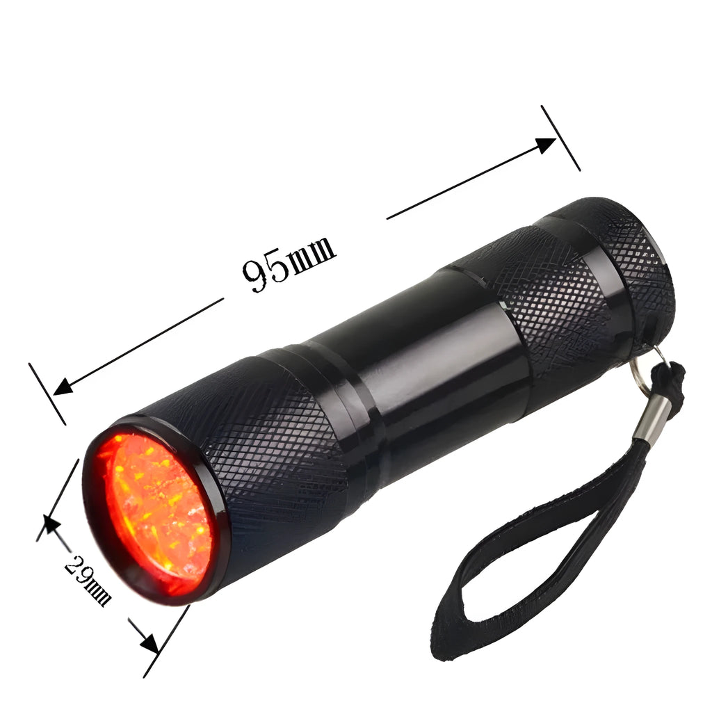 Black aluminium alloy Smart Vein Locator handheld medical flashlight for vein illumination.