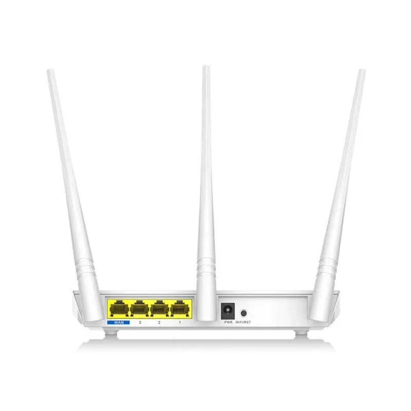 White dual-band wireless router with US plug for 2.4G and 5G broadband networks