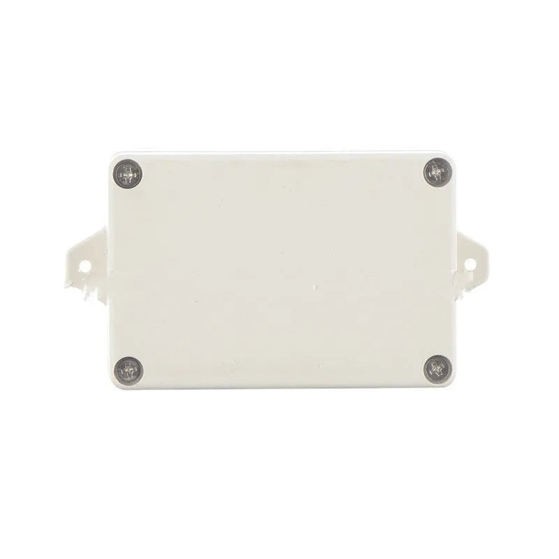 F4B-1 model black ABS plastic waterproof box for electronics, dimensions 100mm by 68mm by 40mm.