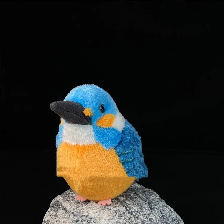 Plush toy bird kingfisher sparrow titmouse soft squeeze stress relief 12cm 13cm 14cm