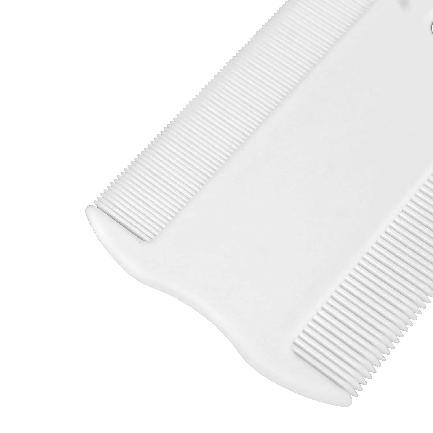 Double-sided pet flea comb with dense teeth for dogs and cats, small face grooming tool