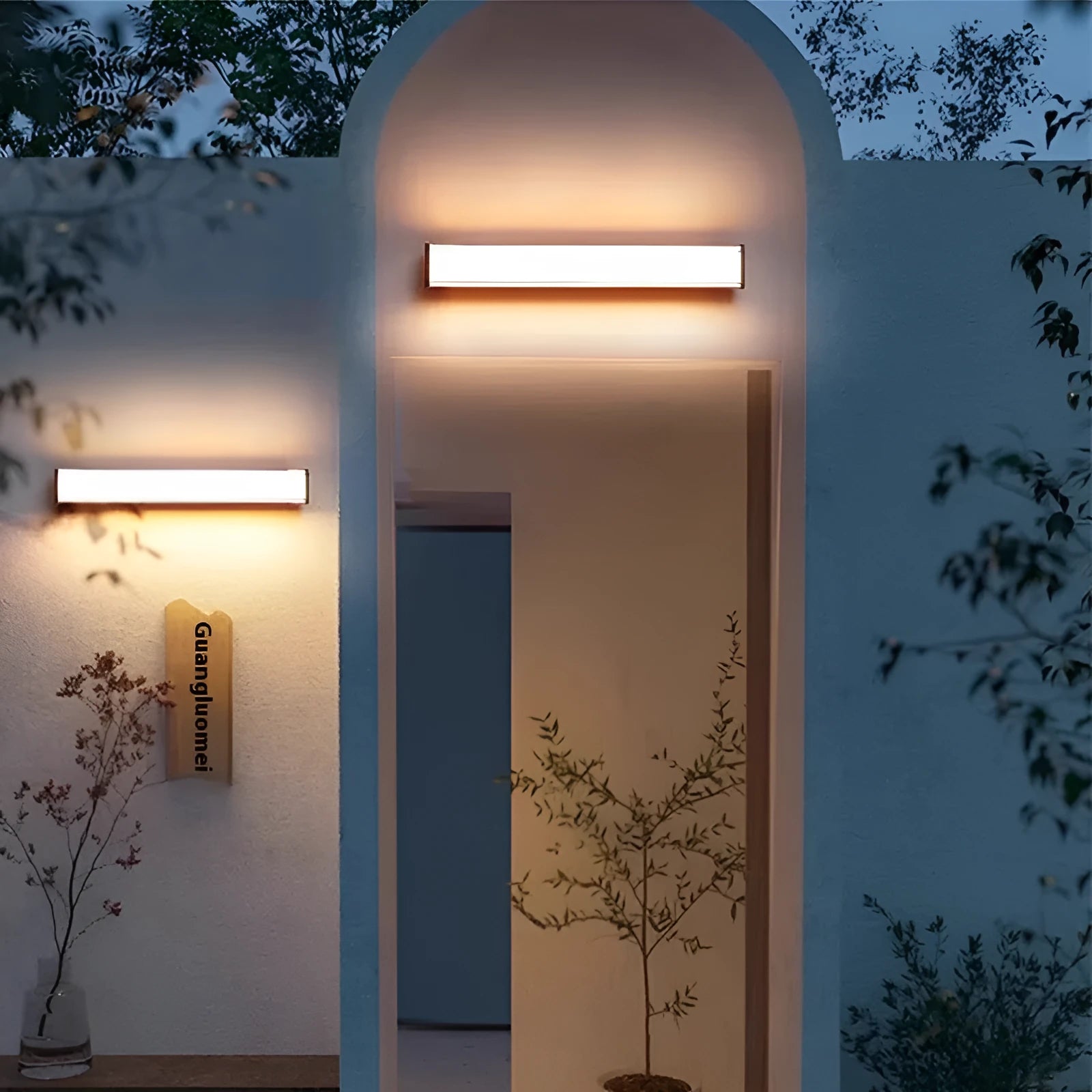 Modern simple outdoor wall lamp for villa hotel courtyard entrance lighting